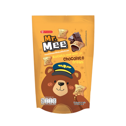 MR.MEE Biscuit Filled with Cream - Chocolate 22g (Case 144)