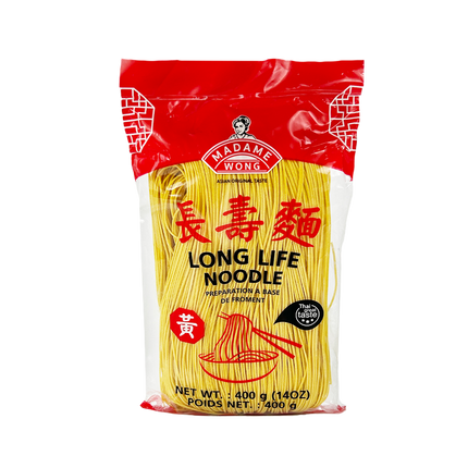 MADAME WONG Long Life Noodle (Yellow) 400g (Case 50)
