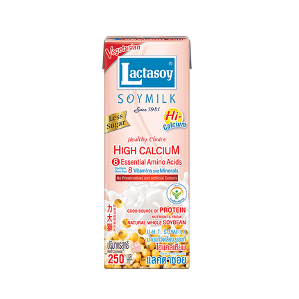 LACTASOY Soy Milk High Calcium 250ml (Case 36)