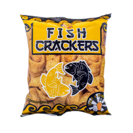 CHICKBOY Fish Crackers Salt & Vinegar 100g (Case 24)