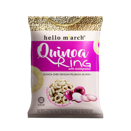 HELLO M'ARCH Quinoa Ring - Onion Flavour 75g (Case 30)