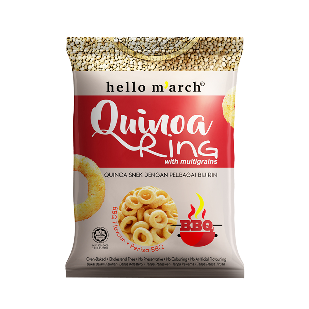 HELLO M'ARCH Quinoa Ring - BBQ Flavour 75g (Case 30)