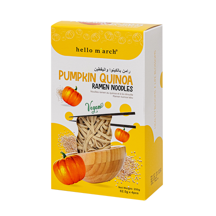 HELLO M'ARCH Pumpkin Quinoa Ramen Noodles 250g (Case 12)