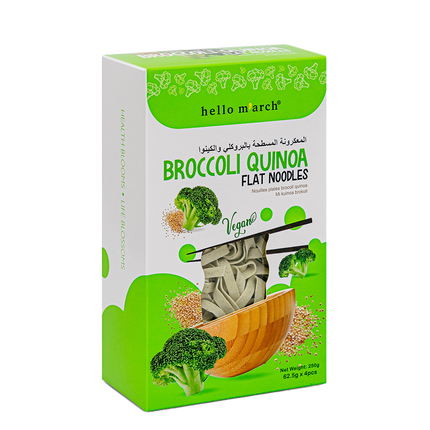 HELLO M'ARCH Broccoli Quinoa Flat Noodles 250g (Case 12)