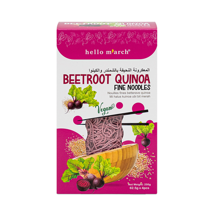 HELLO M'ARCH Beetroot Quinoa Fine Noodles 250g (Case 12)