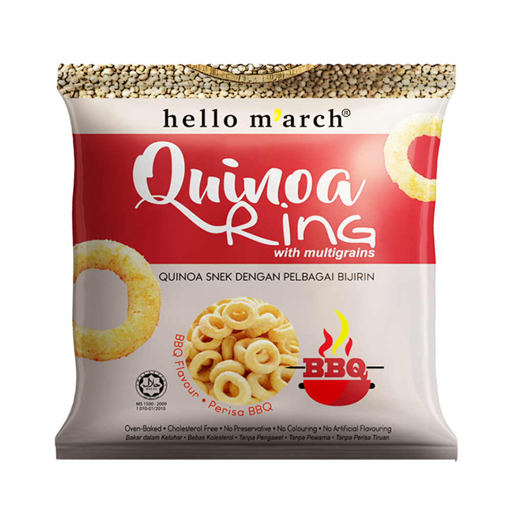HELLO M'ARCH Quinoa Ring - BBQ Flavour 30g (Case 66)