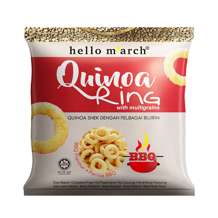 HELLO M'ARCH Quinoa Ring - BBQ Flavour 30g (Case 66)