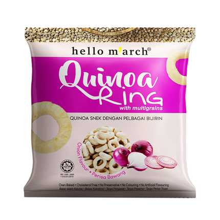 HELLO M'ARCH Quinoa Ring - Onion Flavour 30g (Case 66)