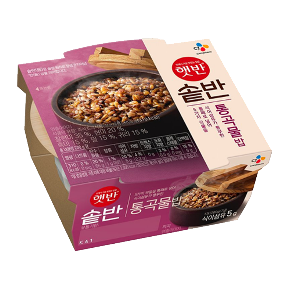 CHEIL JEDANG Cooked Rice Whole Grain Rice 200g (Case 18)