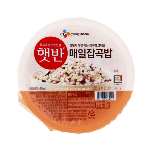 CHEIL JEDANG Cooked Rice Mixed Grain 210g (Case 36)