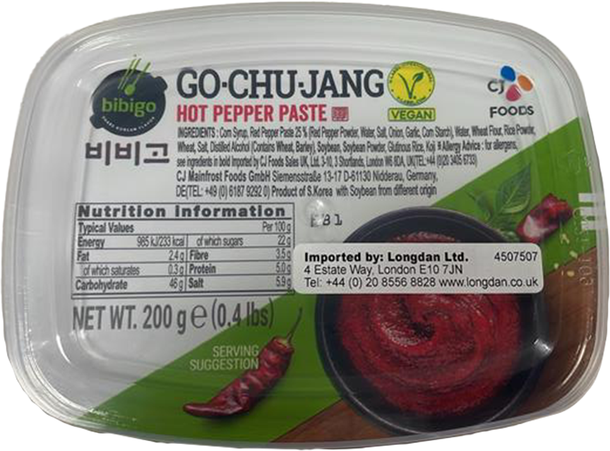 CJ BIBIGO Red Pepper Paste ( Vegan ) 200g (Case 32)