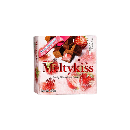 MEIJI Melty Kiss Premium Fruity Strawberry Chocolate Biscuit 52g (Case 5)