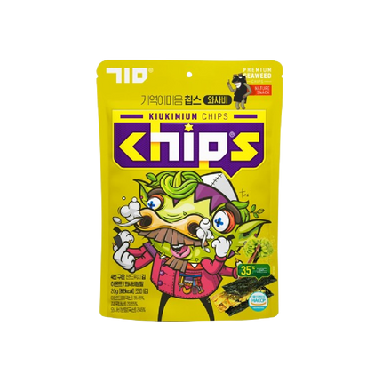 KIUKIMIUM Seaweed Chip Wasabi Flavor 20g (Case 30)
