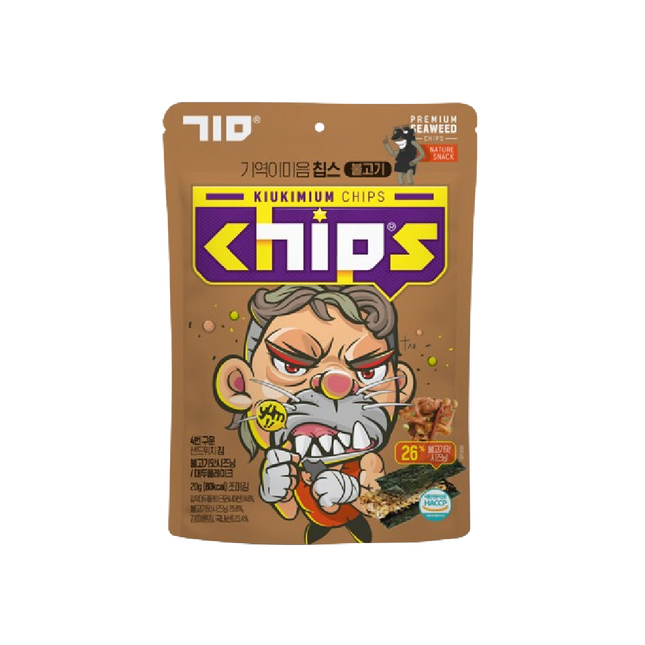 KIUKIMIUM Seaweed Chip Bulgogi Flavor 20g (Case 30)
