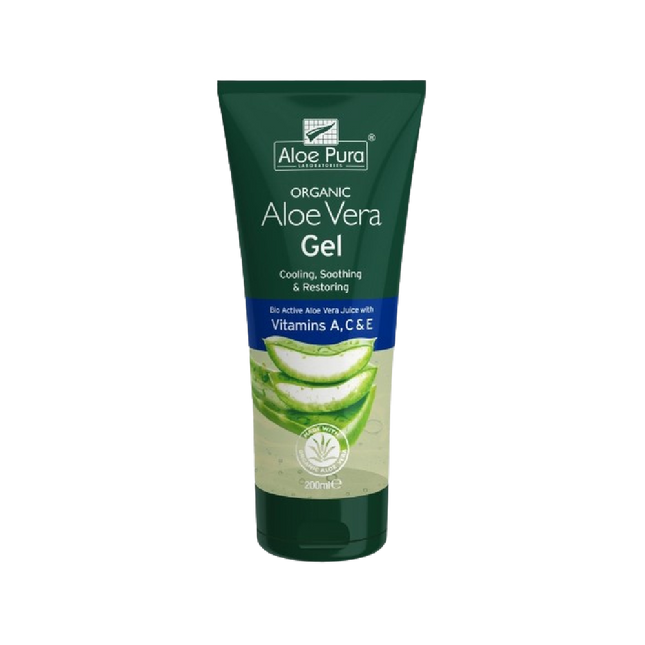 ALOE PURA Organic Aloe Vera Gel & Vit ACE 200ML (Case 6)