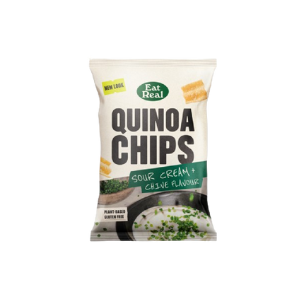 EAT REAL Quinoa Chips Sundried Tomato & Roasted Garlic 90g (Case 10)