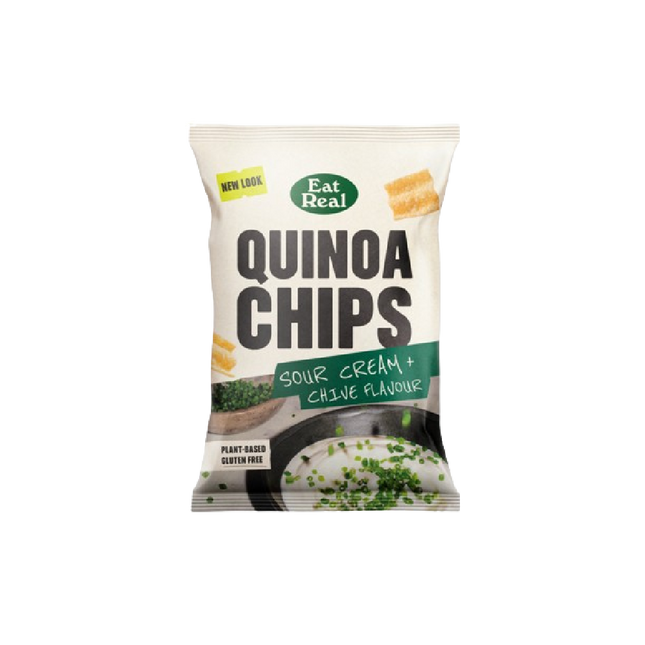 EAT REAL Quinoa Chips Sundried Tomato & Roasted Garlic 90g (Case 10)