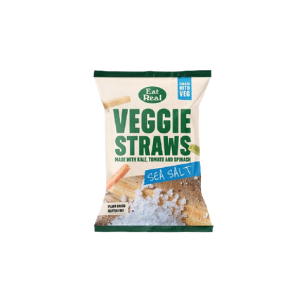 EAT REAL Veggie Straws Sea Salt 110g (Case 10)