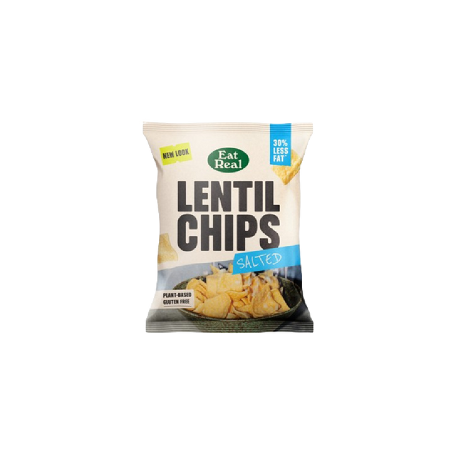 EAT REAL Lentil Chips Salted 40g (Case 18)