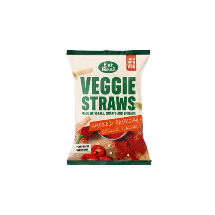 EAT REAL Veggie Straws Smoked Paprika & Chilli 110g (Case 10)