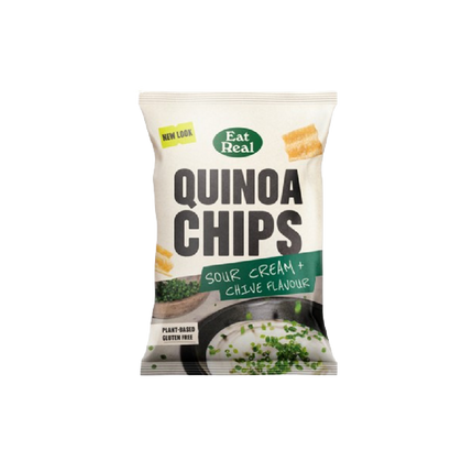 EAT REAL Quinoa Chips Sour Cream & Chive 90g (Case 10)