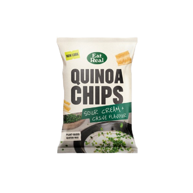 EAT REAL Quinoa Chips Sour Cream & Chive 90g (Case 10)
