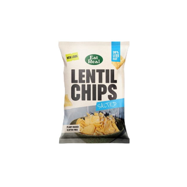 EAT REAL Lentil Chips Salted 95g (Case 10)
