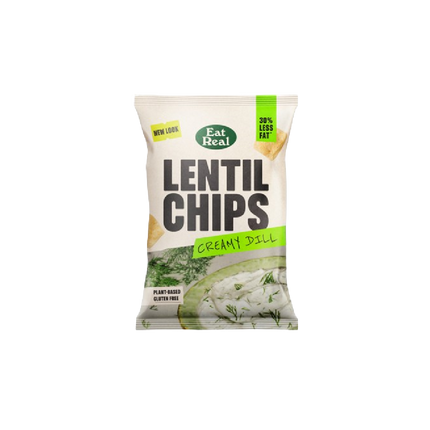 EAT REAL Lentil Chips Creamy Dill 95g (Case 10)