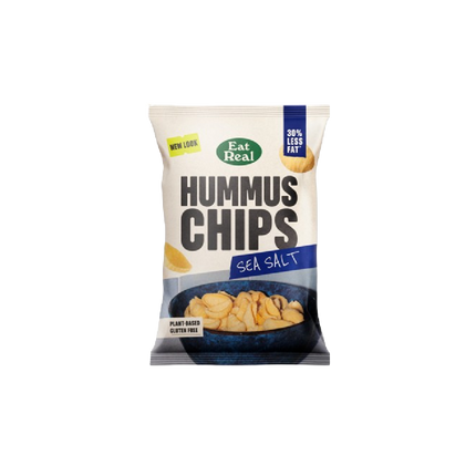 EAT REAL Hummus Chips Sea Salt 110g (Case 10)