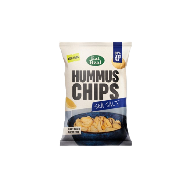 EAT REAL Hummus Chips Sea Salt 110g (Case 10)