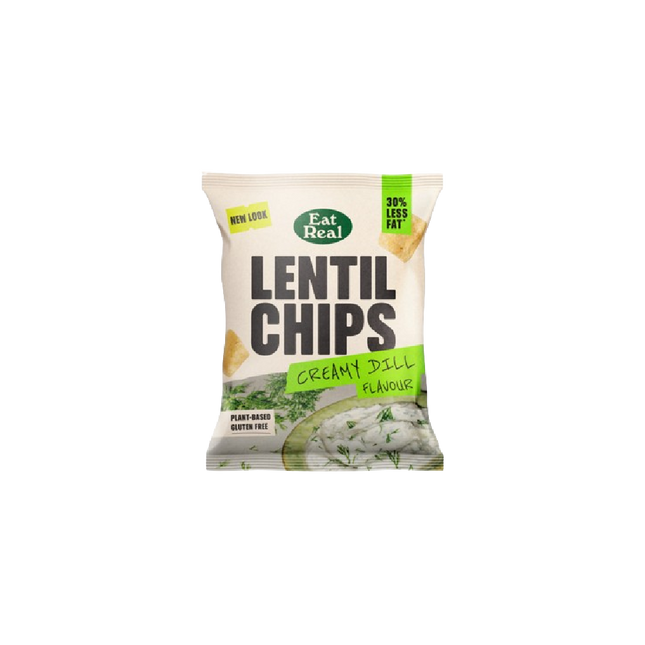 EAT REAL Lentil Chips Creamy Dill 40g (Case 18)