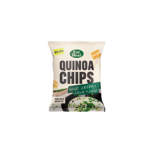 EAT REAL Quinoa Chips Sour Cream & Chive 40g (Case 18)