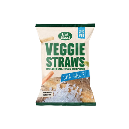 EAT REAL Veggie Straws Sea Salt 45g (Case 18)