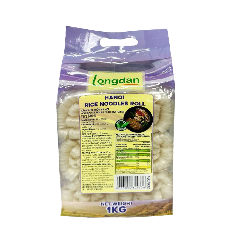 Longdan Hanoi Rice Noodles Roll 1kg (Case 10)