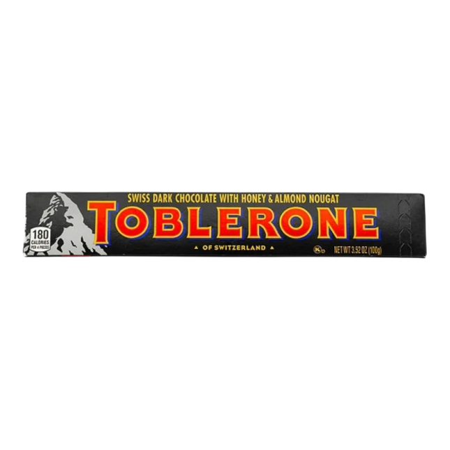 TOBLERONE SWISS Dark Chocolate 100g (Case 20)