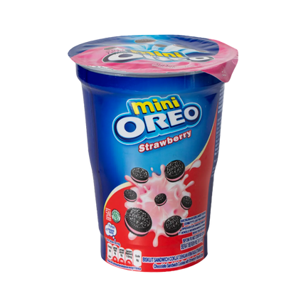 OREO Mini Cups Strawberry Cookies 61.3g (Case 24)