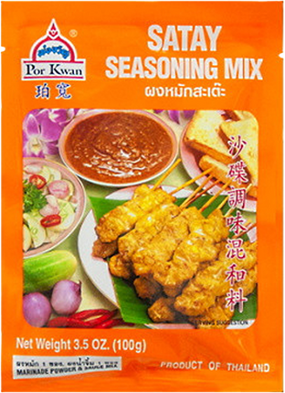 POR KWAN Satay Seasoning Mix 100g (Case 24)