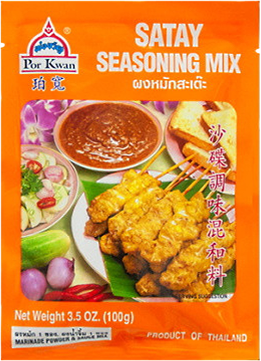 POR KWAN Satay Seasoning Mix 100g (Case 24)