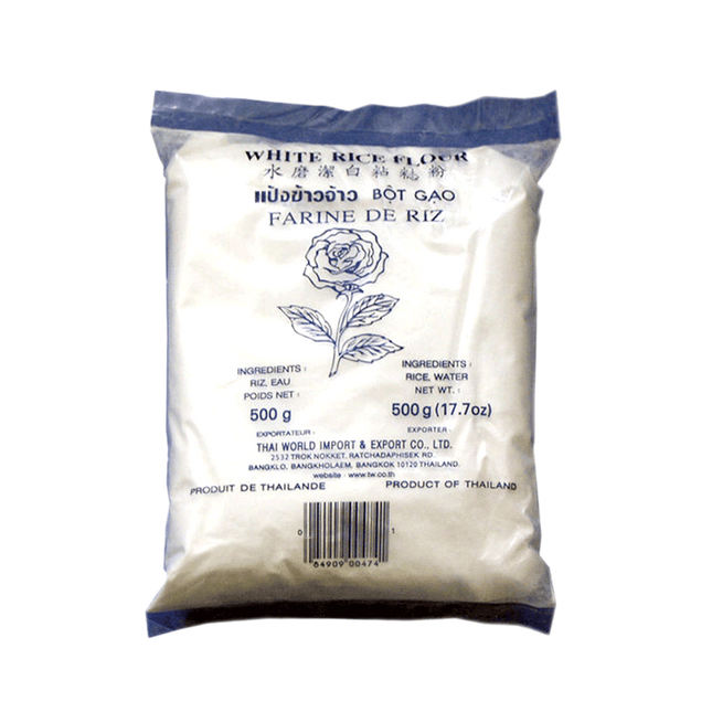 ROSE White Rice Flour (Red) 500g (Case 50)