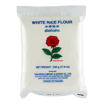 ROSE White Rice Flour (Red) 500g (Case 30)