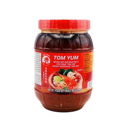 COCK BRAND Instant Tom Yum Soup Base - Hot & Sour Paste 900g (Case 12)