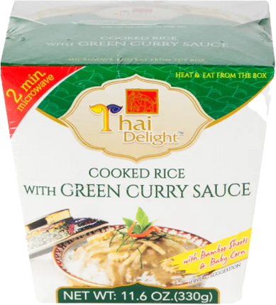 THAI DELIGHT Rice With Green Curry Sauce 330g (Case 12)