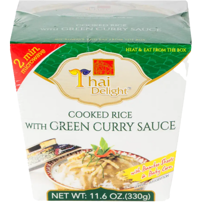 THAI DELIGHT Rice With Green Curry Sauce 330g (Case 12)