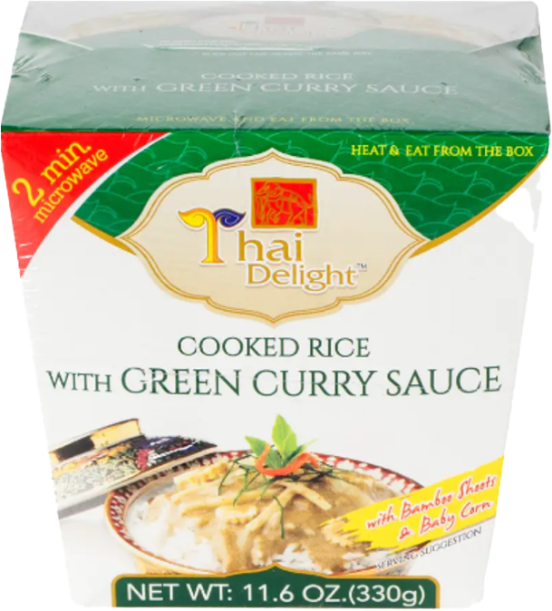 THAI DELIGHT Rice With Green Curry Sauce 330g (Case 12)