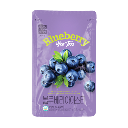 NOKCHAWON Blueberry Ice Tea Pouch Drink 170ml (Case 30)