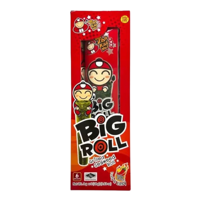 TAOKAENOI Big Roll Grilled Seaweed - Spicy 27g (Case 12)