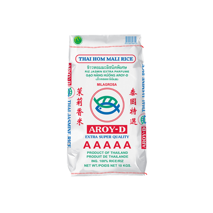 AROY-D Jasmine Fragrant Rice (Hom Mali) 10kg (Unit)