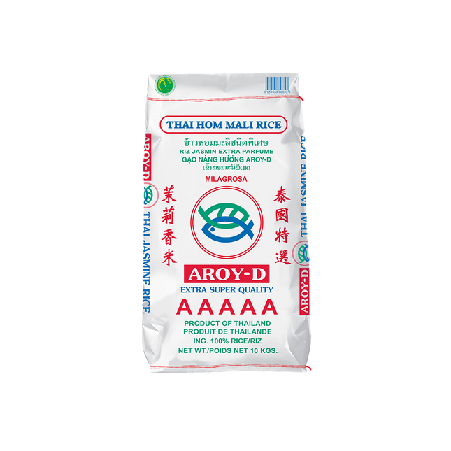 AROY-D Jasmine Fragrant Rice (Hom Mali) 10kg (Unit)