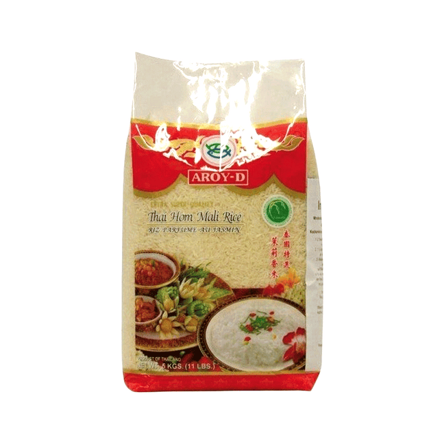 AROY-D Jasmine Fragrant Rice (Hom Mali) 5kg (Case 5)