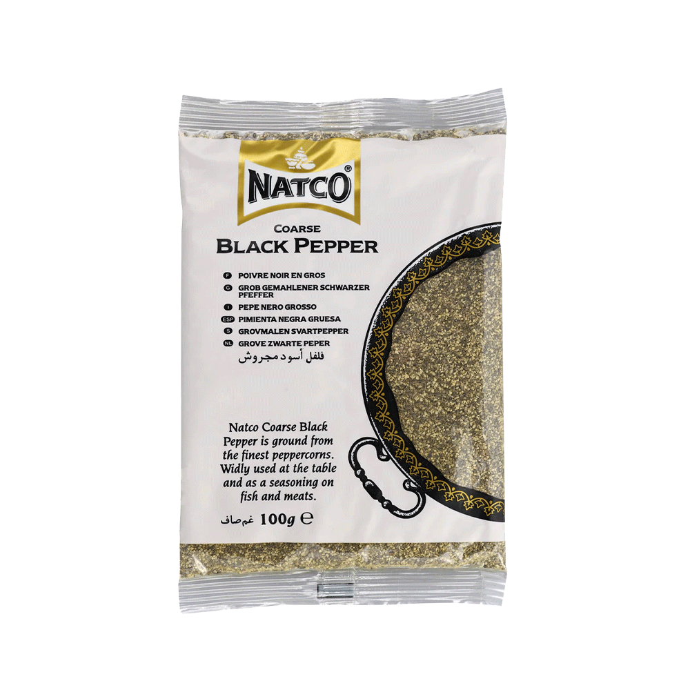 NATCO Black Pepper Coarse 100g (Case 10)
